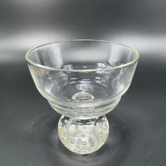 Carl Erickson Set2 Clear Controlled Bubble Glasses Stemware BarWare Goblets Cups - Picture 11 of 11